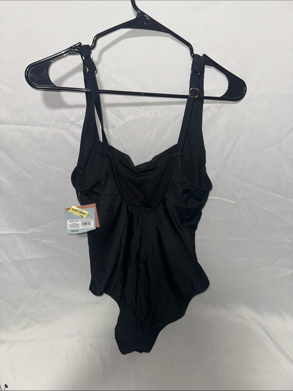 Shade & Shore Black Ruched One-Piece Swimsuit - Picture 3 of 3